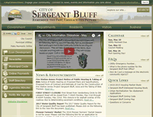 Tablet Screenshot of cityofsergeantbluff.com